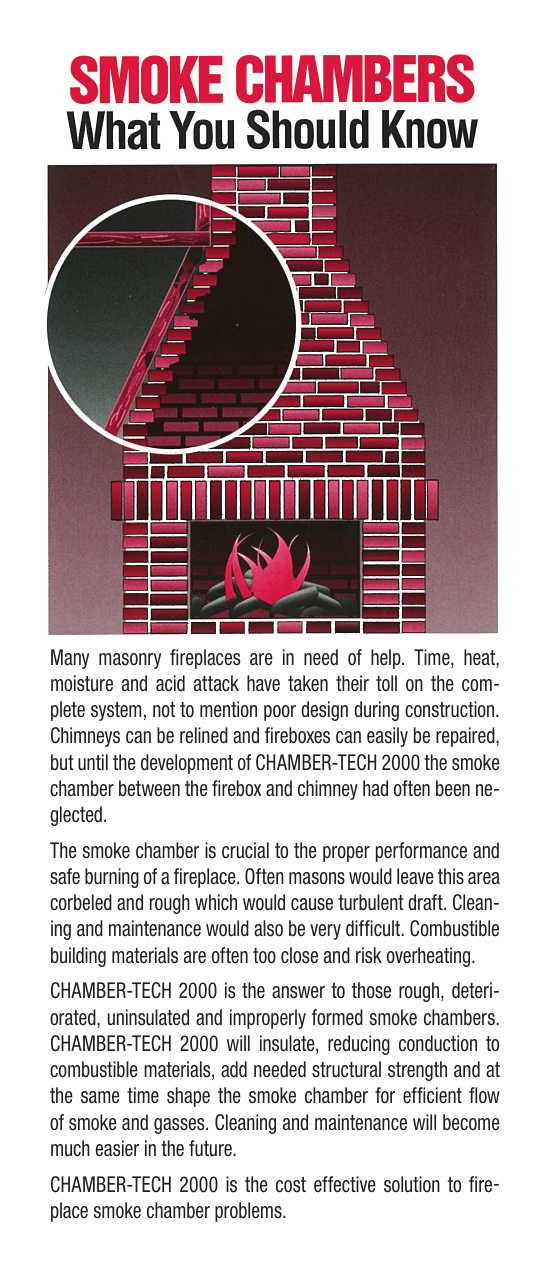Smoke chamber restoration overview brochure panel