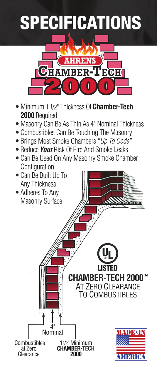 Ahrens Chamber-Tech 2000 specifications brochure panel