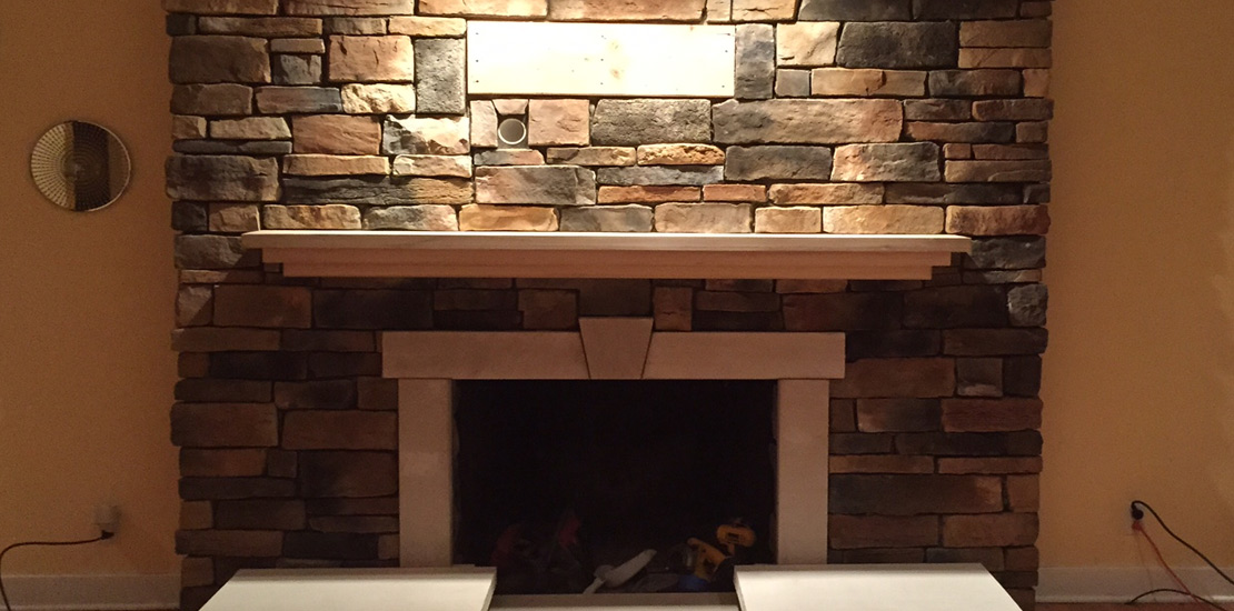 Masonry chimney rebuild and repair example