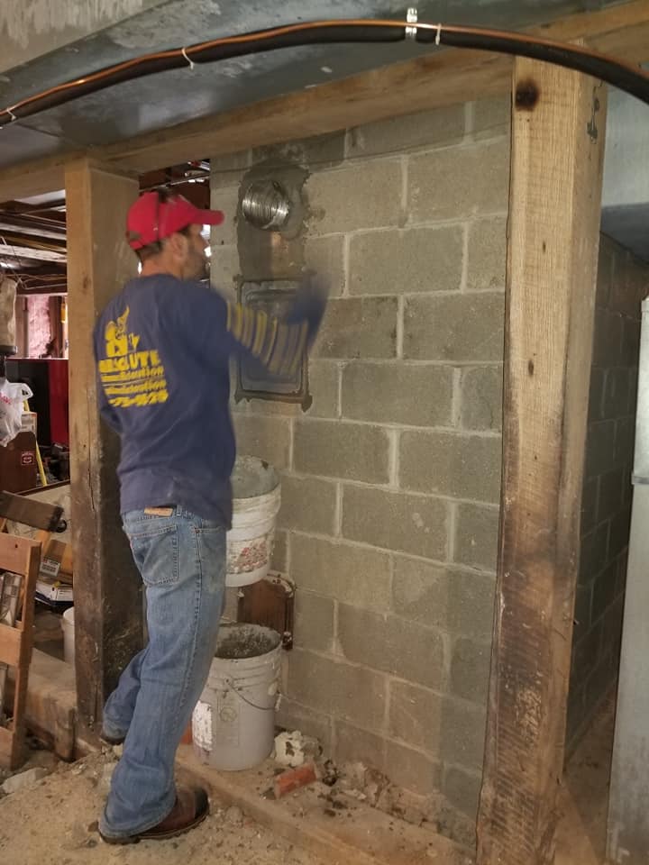 Elizabeth Twp Install Fire Chief Wood Furnace