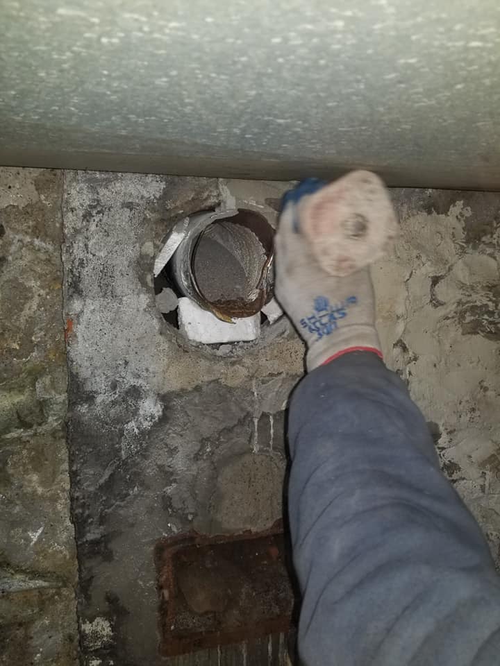 South Side Furnace Hot Water Tank Flue Liner