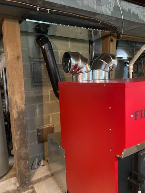 Elizabeth Twp Install Fire Chief Wood Furnace