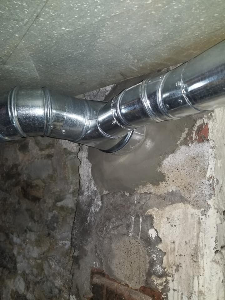 South Side Furnace Hot Water Tank Flue Liner