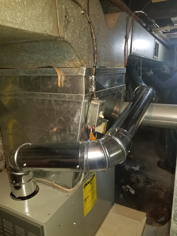 South Side Furnace Hot Water Tank Flue Liner