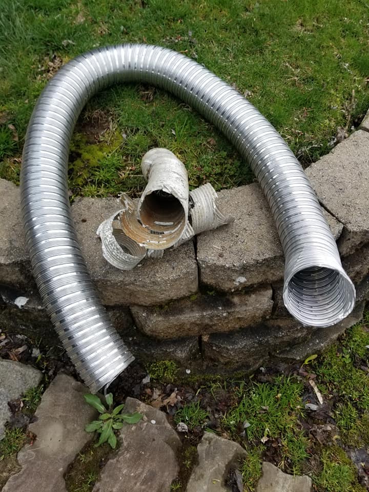 Corroded Aluminium Chimney Lining